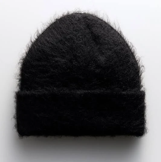 Men's Fuzzy Wool-Blend Beanie